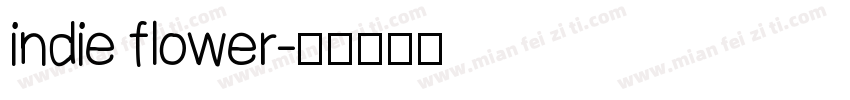 indie flower字体转换